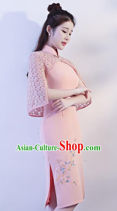 Traditional Ancient Chinese Young Women Cheongsam Dress Republic of China Tangsuit Stand Collar Blouse Dress Tang Suit Clothing