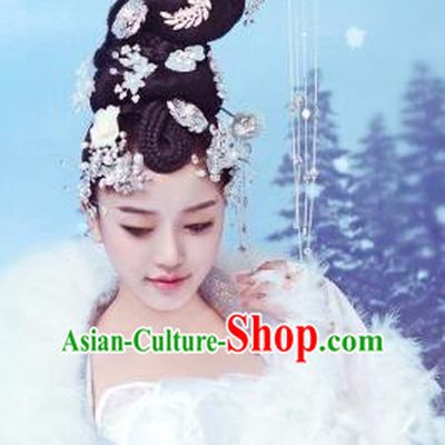 Traditional Chinese Ancient Princess Hair Accessories Hairpins Hair Clips Complete Set for Women