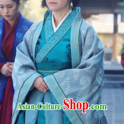 Chinese Ancient Nirvana in Fire Marquise Dowager Countess Laiyang Embroidered Replica Costume for Women