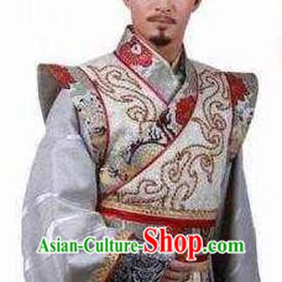Chinese Ancient Tang Dynasty Emperor Li Shimin Embroidered Imperial Robe Replica Costume for Men