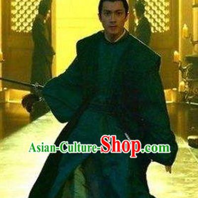 Chinese Ancient Tang Dynasty Prince Shou Li Mao Embroidered Replica Costume for Men