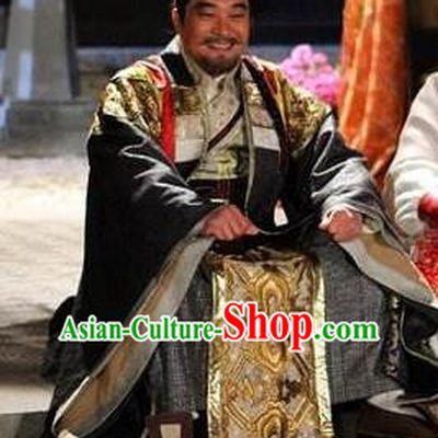 Chinese Ancient Tang Dynasty Minister General Luo Yi Replica Costume for Men