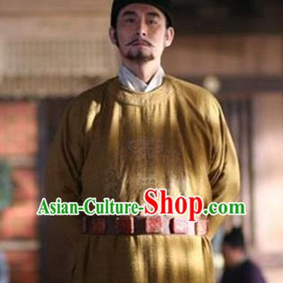 Chinese Ancient Tang Dynasty Minister Pei Ji Replica Costume for Men