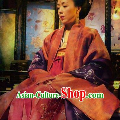 Ancient Chinese Tang Dynasty Princess Jiacheng Embroidered Replica Costume for Women