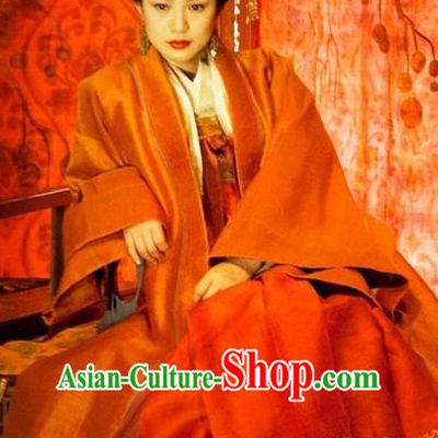 Ancient Chinese Tang Dynasty Princess Jiacheng Hanfu Dress Embroidered Replica Costume for Women