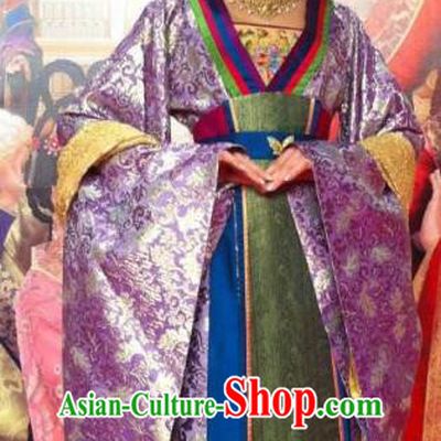 Chinese Ancient Tang Dynasty Princess Yongmu Dress Embroidered Replica Costume for Women