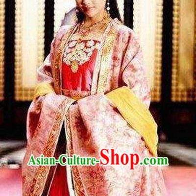 Chinese Ancient Tang Dynasty Princess Yongshou Dress Embroidered Replica Costume for Women
