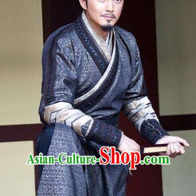 Chinese Ancient Tang Dynasty Minister Du Ruhui Replica Costume for Men