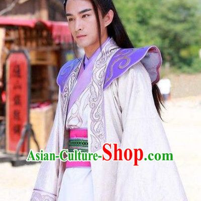 Chinese Ancient Tang Dynasty Nobility Childe Wu Sansi Replica Costume for Men
