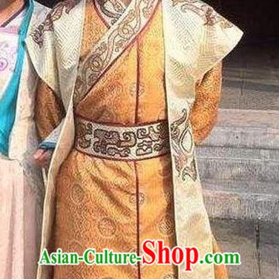 Chinese Ancient Tang Dynasty General Xue Gang Replica Costume for Men