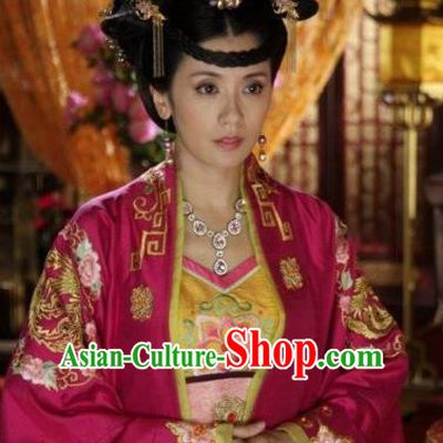 Chinese Ancient Tang Dynasty Princess Taiping Hanfu Dress Embroidered Replica Costume for Women