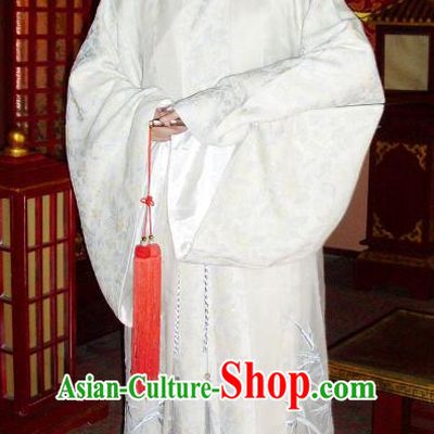 Chinese Ancient Tang Dynasty Nobility Childe Zhang Yizhi Replica Costume for Men