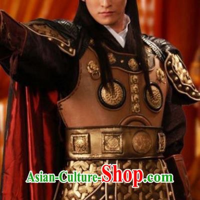Chinese Ancient Emperor Xuanzong of Tang Dynasty Li Longji Armour Replica Costume for Men