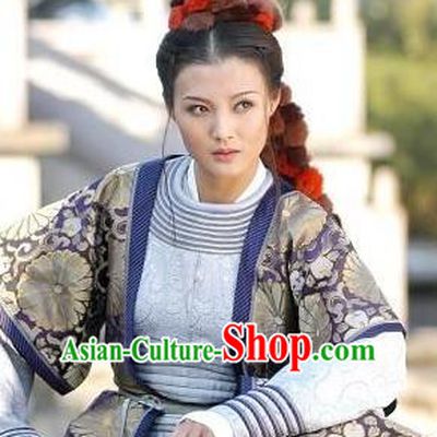 Chinese Ancient Tang Dynasty Princess Ankang Replica Costume for Women