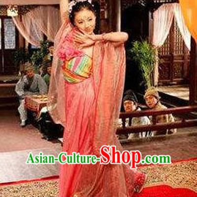 Chinese Ancient Tang Dynasty Courtesan Dance Dress Replica Costume for Women