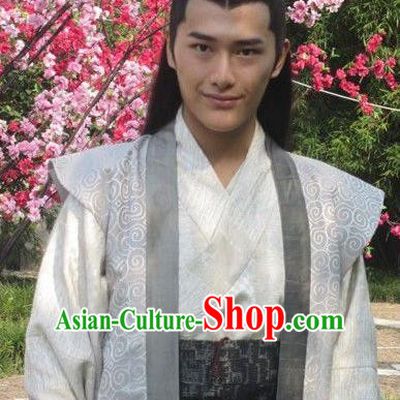 Chinese Ancient Tang Dynasty Nobility Childe Xue Shao Replica Costume for Men