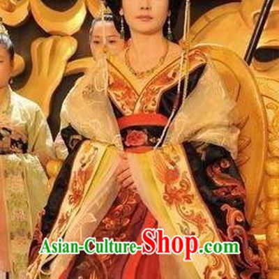 Chinese Ancient Tang Dynasty Imperial Consort Wuhui Hanfu Dress Replica Costume for Women