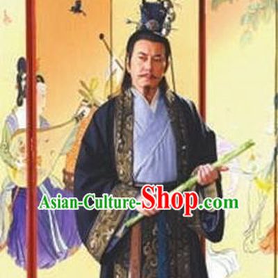Chinese Ancient Emperor Xuanzong of Tang Dynasty Li Longji Replica Costume for Men