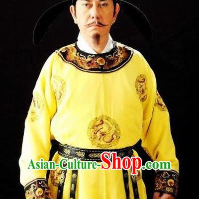 Chinese Ancient Tang Dynasty Emperor Xuanzong Li Longji Replica Costume for Men
