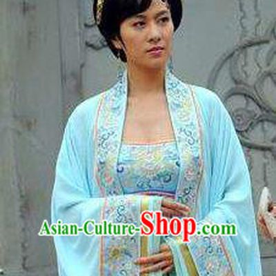 Chinese Ancient Tang Dynasty Dowager Guo Kingdom Yang Yuyao Hanfu Dress Embroidered Replica Costume for Women