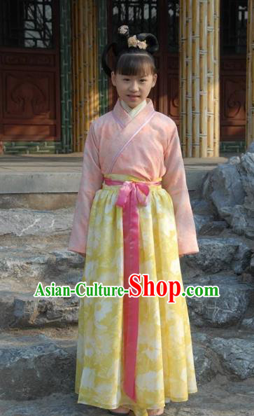 Traditional Chinese Ancient Costume Ancient  Tang Dynasty Hanfu Dress Clothing