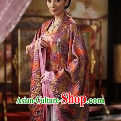 Ancient Chinese Tang Dynasty Palace Lady Princess Taiping Embroidered Dress Replica Costume for Women