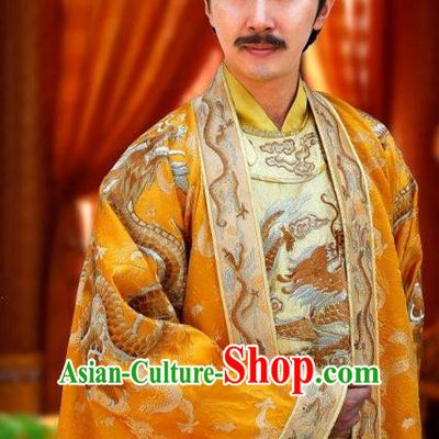 Chinese Ancient Imperial Robe Emperor Gaozong of Tang Dynasty Li Zhi Replica Costume for Men