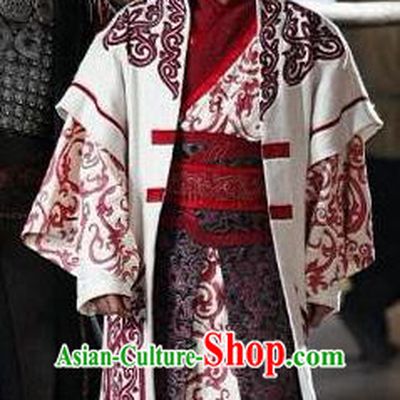 Chinese Ancient Tang Dynasty Military Officer Embroidered Replica Costume for Men