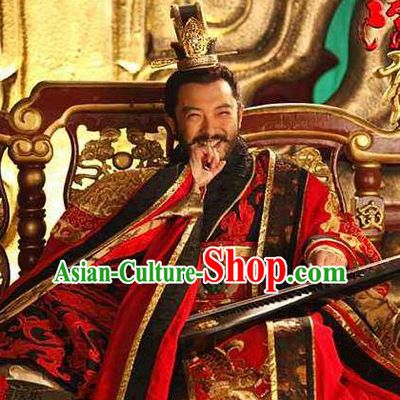 Chinese Ancient Sui Dynasty Emperor Yang Guang Replica Costume for Men