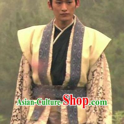 Chinese Ancient Nobility Childe Tang Dynasty Swordsman Replica Costume for Men