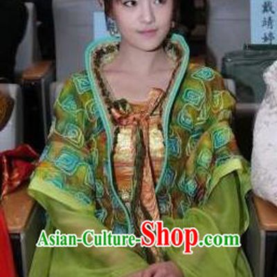 Traditional Chinese Ancient Palace Lady Tang Dynasty Embroidered Dress Replica Costume for Women