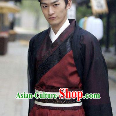 Chinese Ancient Tang Dynasty Swordsman Replica Costume for Men