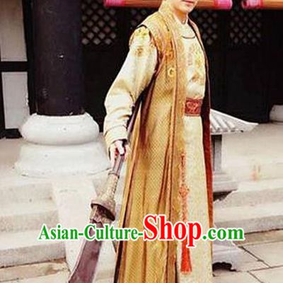 Chinese Ancient Tang Dynasty General Pei Chongguang Replica Costume for Men