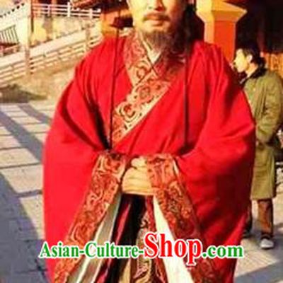 Chinese Ancient Tang Dynasty Minister Replica Costume for Men