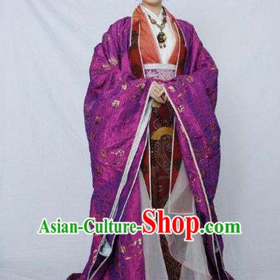 Traditional Chinese Ancient Qin Dynasty Imperial Consort Embroidered Replica Costume for Women