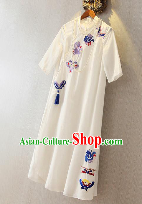 Traditional Ancient Chinese Young Women Cheongsam Dress Republic of China Tangsuit Stand Collar Blouse Dress Tang Suit Clothing Traditional Ancient Chinese Young Women Cheongsam Dress Republic of China Tangsuit Stand Collar Blouse Dress Tang Suit Clothing