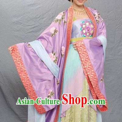 Traditional Chinese Ancient Tang Dynasty Imperial Concubine Hui Embroidered Replica Costume for Women