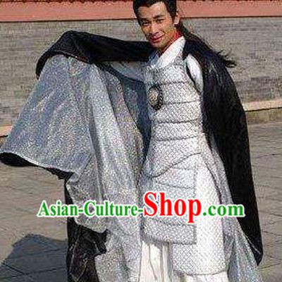 Chinese Tang Dynasty General Li Junxian Replica Costumes Helmet and Armour for Men