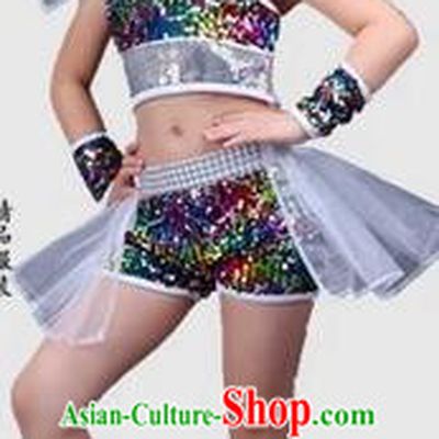 Top Grade Children Stage Performance Costume, Professional Jazz Dance Clothing for Kids
