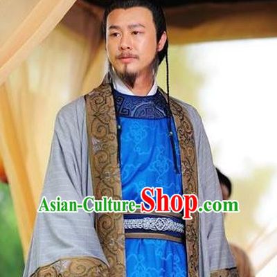 Chinese Ancient Tang Dynasty Swordsman Consort Clan Yang Guozhong Replica Costume for Men