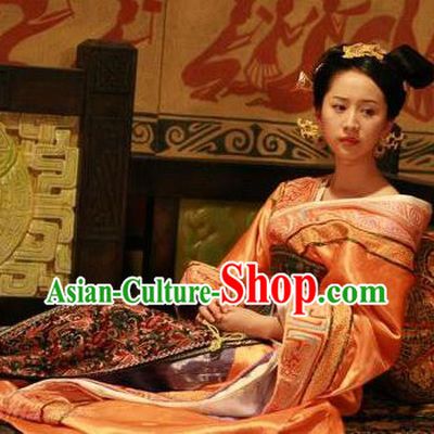 Traditional Chinese Han Dynasty Princess Lv Ying Hanfu Dress Ancient Palace Replica Costume for Women