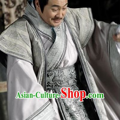 Chinese Ancient Han Dynasty Feudatory King Liu Zhang Replica Costume for Men