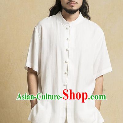 Top Grade Kung Fu Costume Martial Arts Training Plated Buttons White Suits Gongfu Wushu Tang Suit Clothing for Men