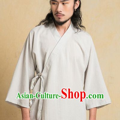 Chinese Kung Fu Grey Costume Martial Arts Training Clothing Gongfu Wushu Tang SuitsTai Chi Suits for Men
