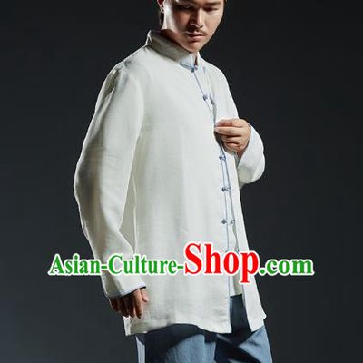 Chinese Kung Fu Costume Plated Buttons Shirts Martial Arts Gongfu Wushu Tang SuitsTai Chi Clothing for Men