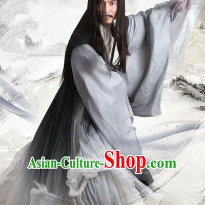 Chinese Ancient Three Kingdoms Period Swordsman Li Quan Replica Costume for Men
