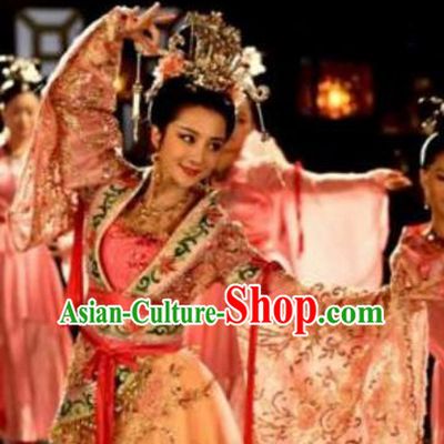 Chinese Ancient Three Kingdoms Period Empress Zhen Fu Hanfu Dress Replica Costume for Women