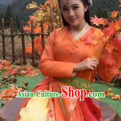 Chinese Ancient Three Kingdoms Dynasty Palace Lady Hanfu Dress Replica Costume for Women