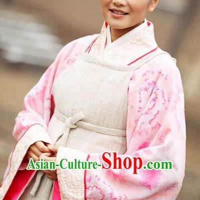 Chinese Ancient Warring States Time Female Doctor Hanfu Dress Replica Costume for Women