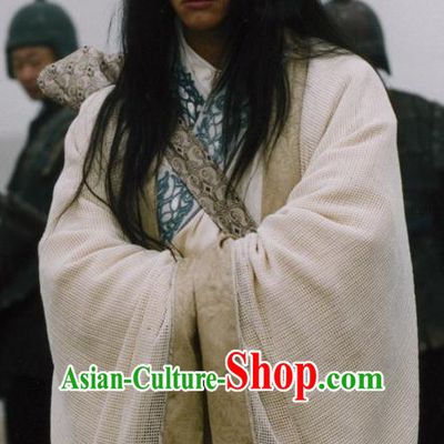 Chinese Ancient Warring States Time Assassin Musician Gao Jianli Replica Costume for Men